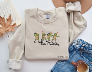 That's It I'm Not Going Christmas Sweatshirt, Christmas Embroidered Sweatshirt, Christmas Funny Sweatshirt, Christmas Gift