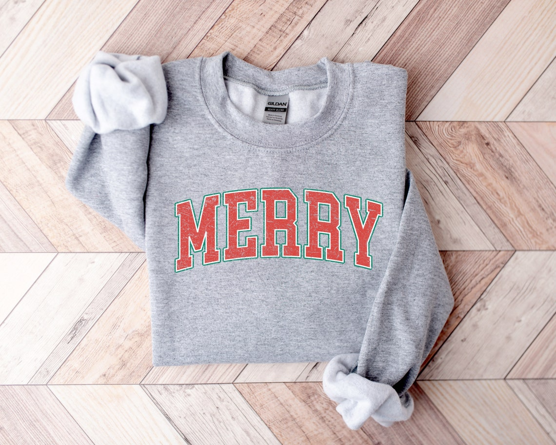 Christmas Sweatshirt, Merry Christmas Sweatshirt, Christmas Shirt for Women, Christmas Crewneck Sweatshirt, Holiday Sweater, Christmas Gift