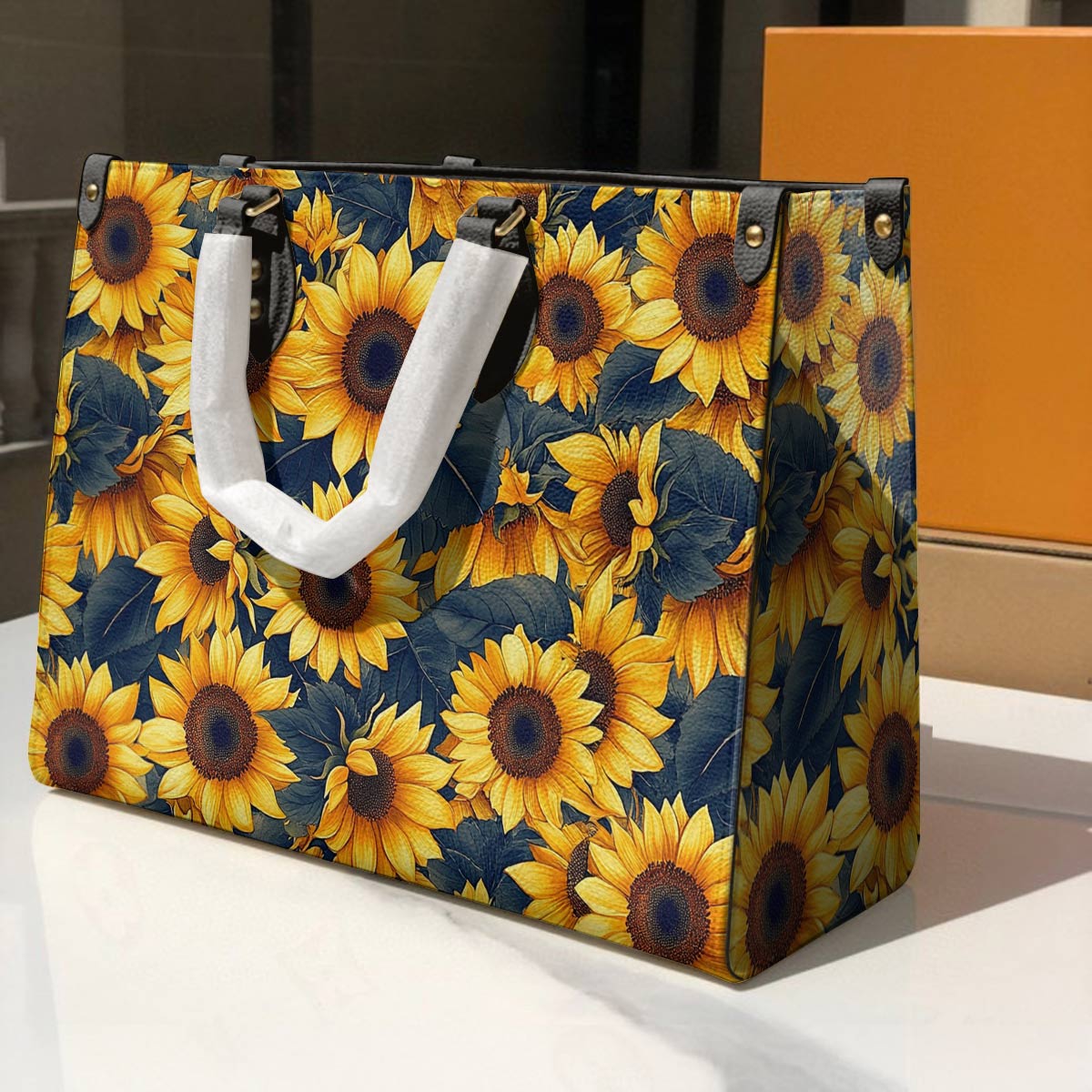 Sunflower Leather Bag Harvest Glow