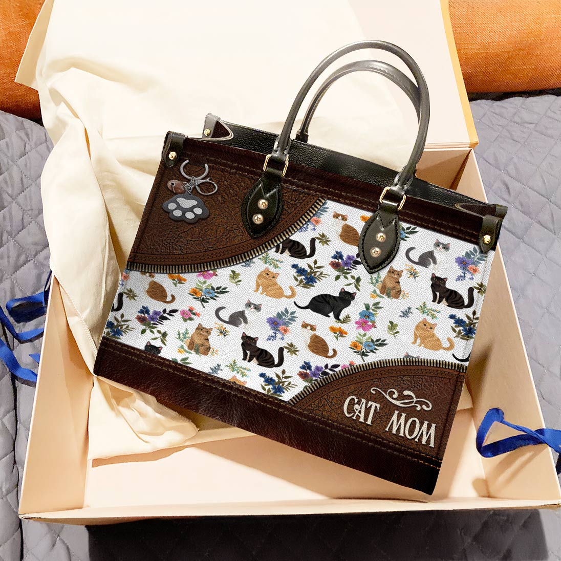 Leather Bag Beautiful Catmom