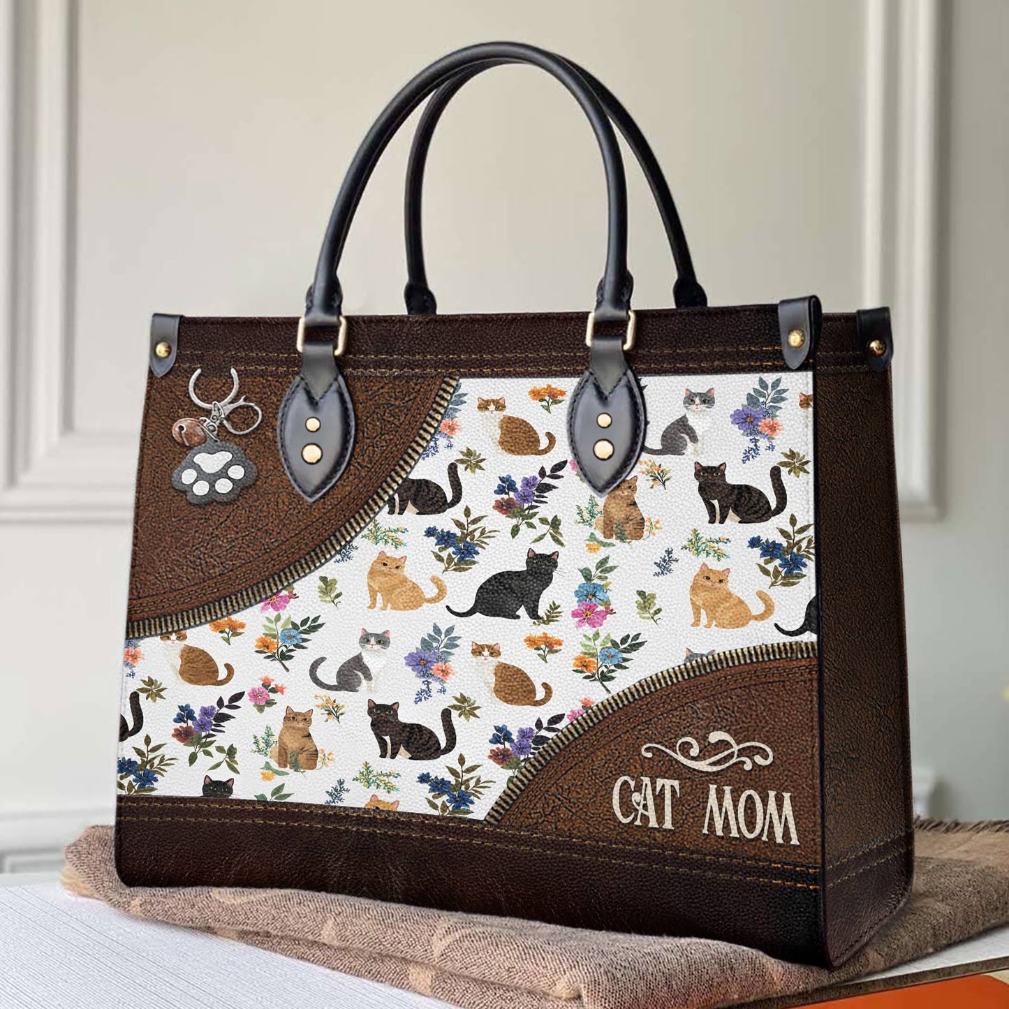 Leather Bag Beautiful Catmom