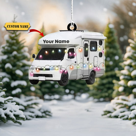 Travel Trailers Christmas Ornament, Camper Van tree hanging Xmas Ornament decor3434, Ornament Decoration, Ornament For Gift, Ornament Christmas