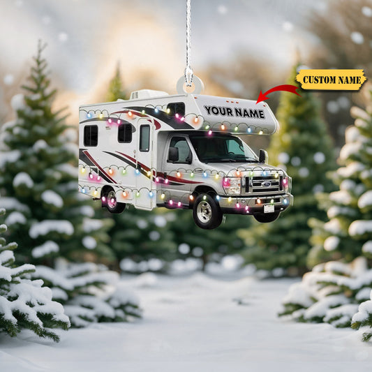 Travel Trailers Christmas Ornament, Camper Van tree hanging Xmas Ornament decor4545, Ornament Decoration, Ornament For Gift, Ornament Christmas