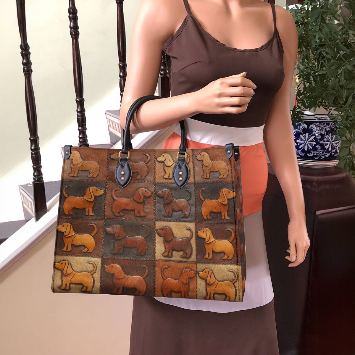 Dachshund Leather Bag Piece Of Love