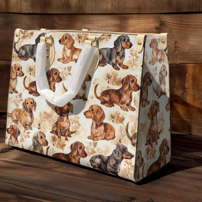 Dachshund Leather Bag Dachshund Dreams