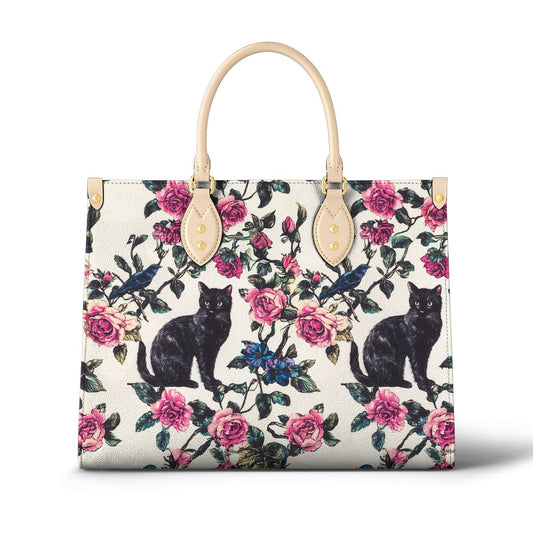 Cat Leather Bag Mystic Roses