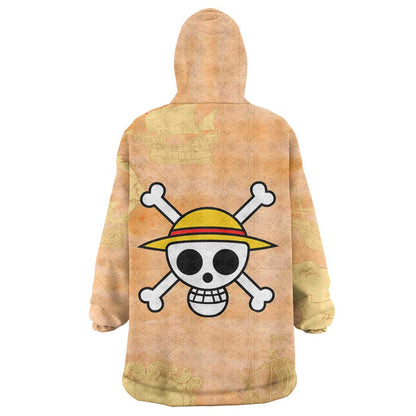 Monkey D. Luffy - One Piece Wearable Blanket Hoodie Anime Style TS04