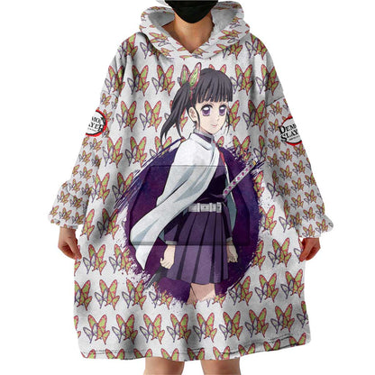 Kanao Tsuyuri - Demon Slayer Wearable Blanket Hoodie Anime Style TS04