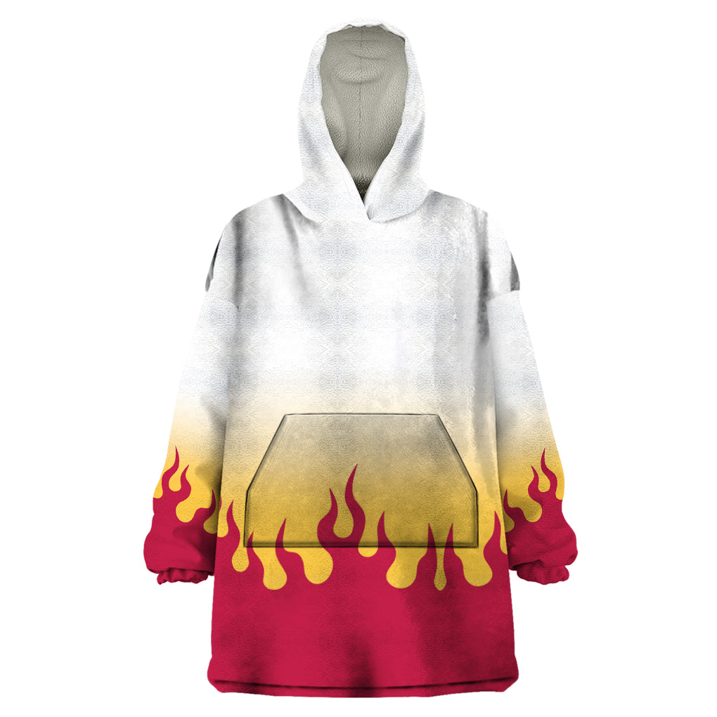 Kyojuro Rengoku Wearable Blanket Hoodie Demon Slayer TS04