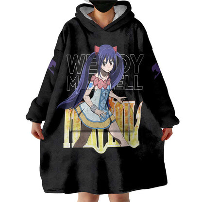 Wendy Marvell - Fairy Tail Wearable Blanket Hoodie Anime Style TS04