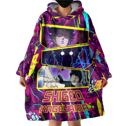 Shigeo Kageyama - Mob Psycho 100 Wearable Blanket Hoodie Anime Style TS04