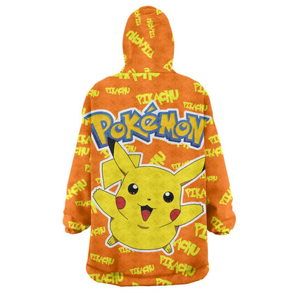 Pika Pika Chu - Pokémon Wearable Blanket Hoodie Anime Style TS04