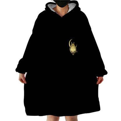 Totoro Anime Movie Wearable Blanket Hoodie Retro Vintage TS07