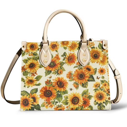 Leather Bag Sunflower Soul