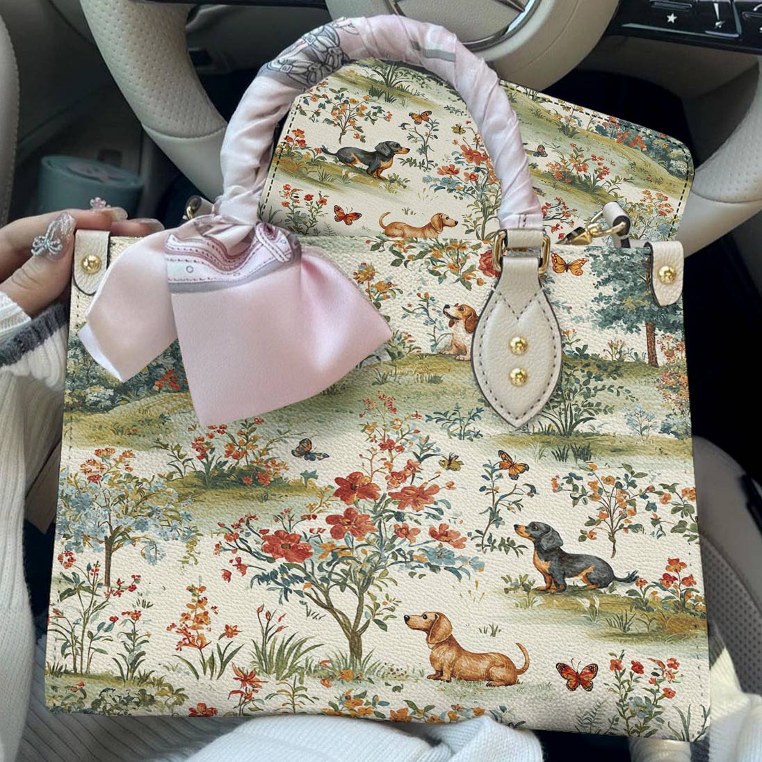 Dachshund Leather Bag The Gentle Garden