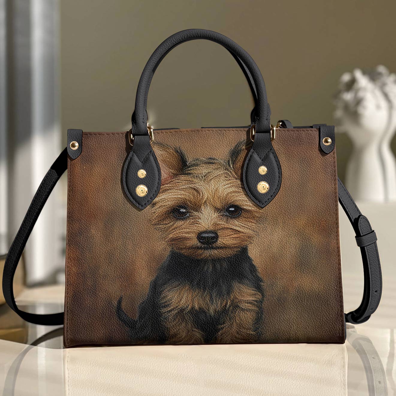 Yorkie Leather Bag My Soul