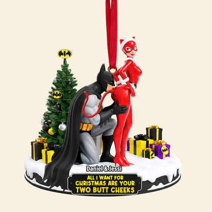 Cheeky Masked Couple Ornament - Personalized Gifts For Couple