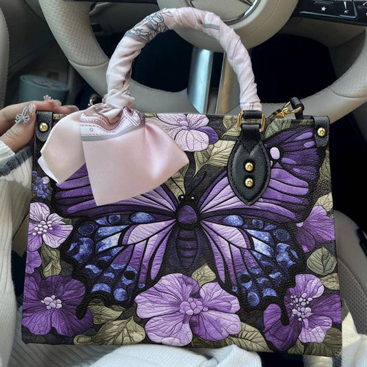 Butterfly Leather Bag Velvet Flight