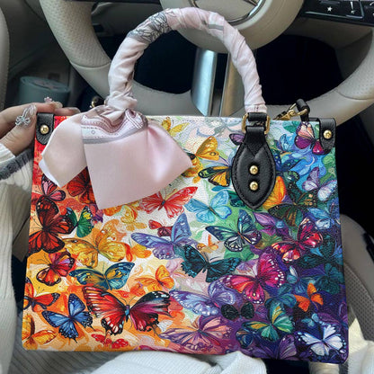 Butterfly Leather Bag Rainbow Migration