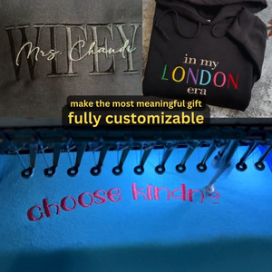 Custom Sweatshirt, Custom embroidered hoodie, Personalized Embroidered sweatshirt, Custom Letters Crewneck, Customized Embroidery Gift