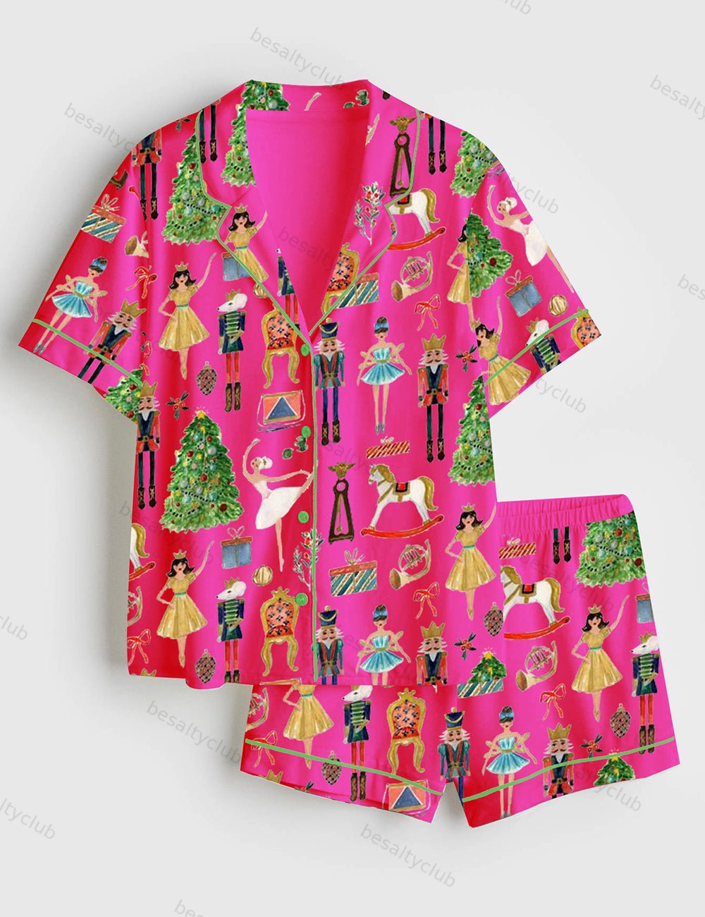 Christmas Nutcracker Short Sleeve Pajama Set