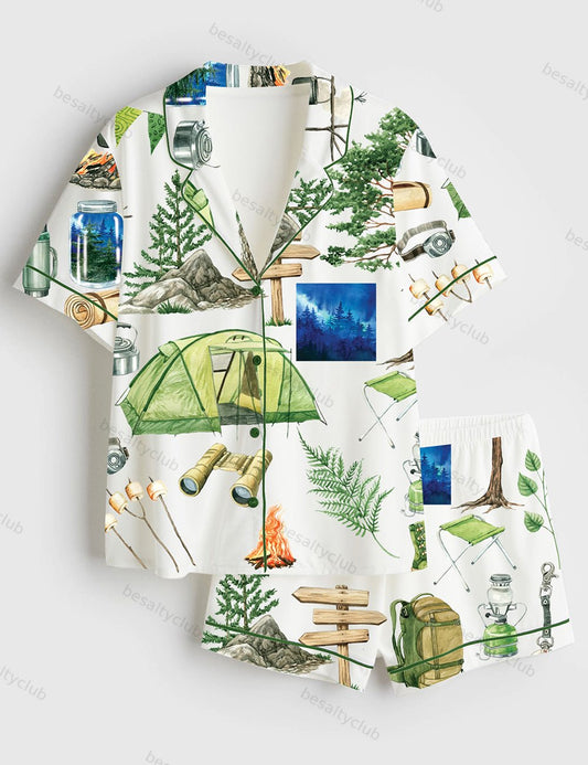 Hiking Day Camping Pajama Set