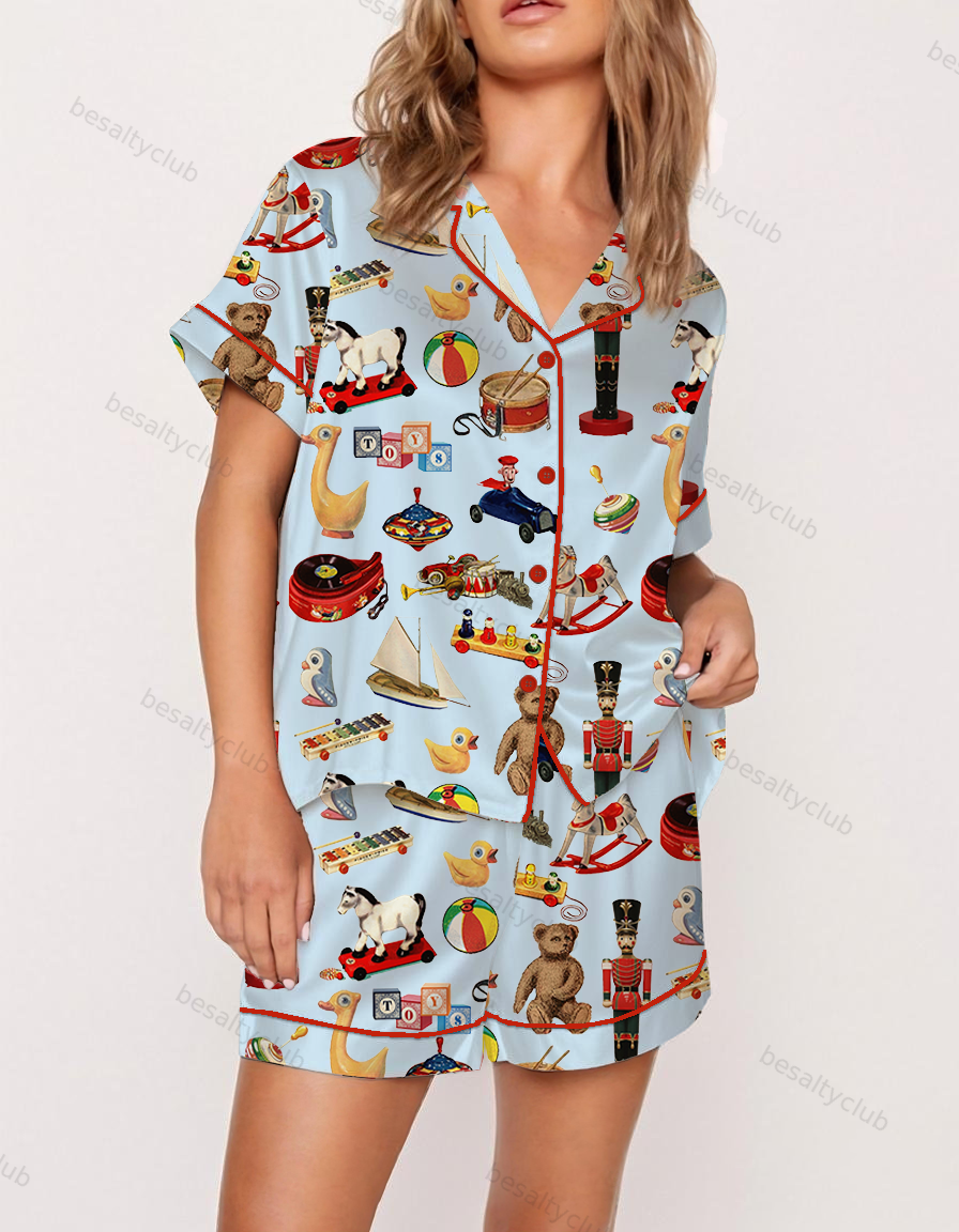 Retro Toys Satin Pajama Set