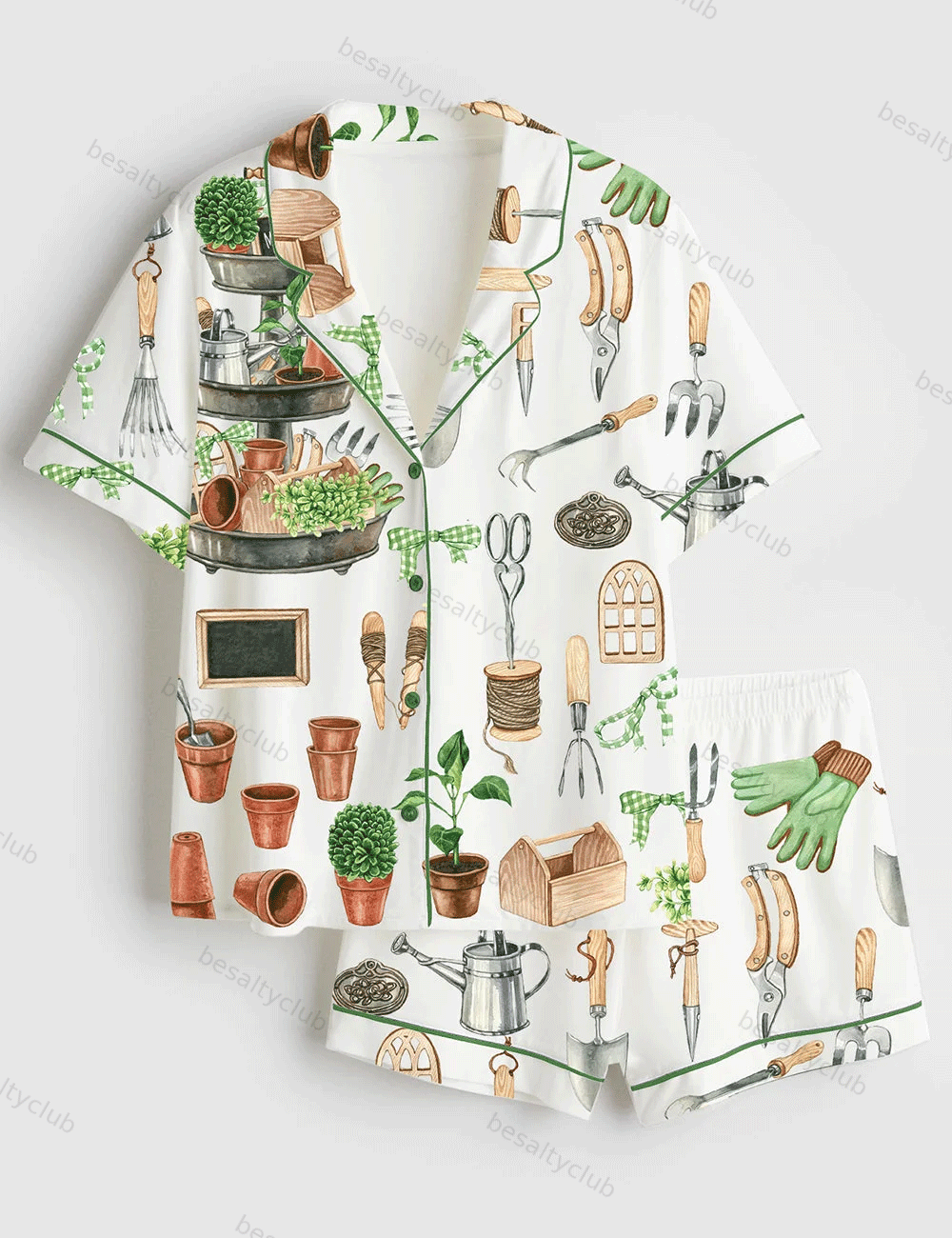 Watercolor Garden Pajama Set