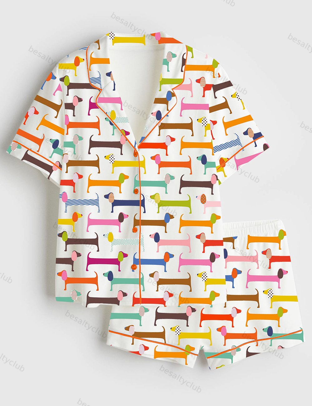 Watercolor Dachshund Pajama Set