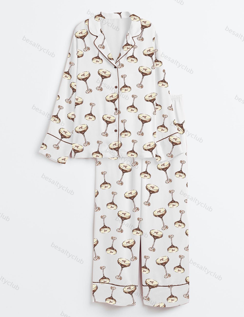 Espresso Martini Satin Pajama Set