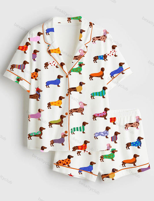 Dachshund Cute Dog Pajama Set