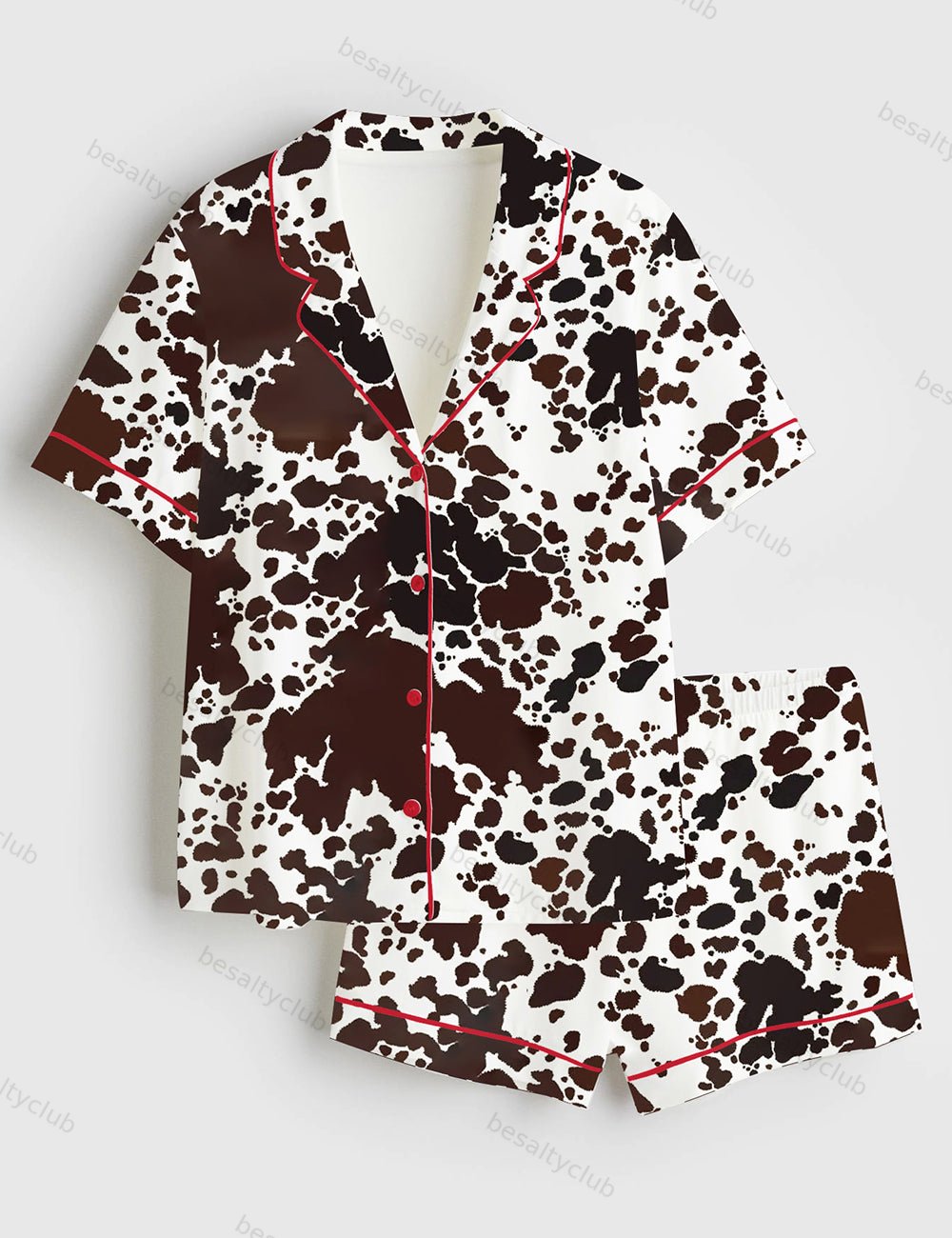 Cowgirl Envy Short Sleeve Satin Pajama Set