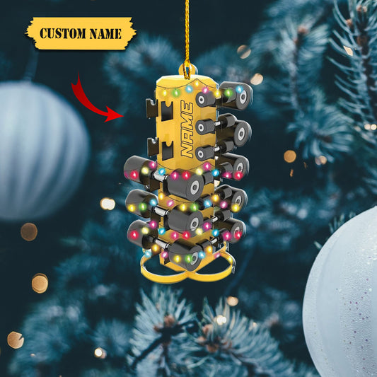 Weight tree with dumbbells Ornament, Fitness, gym Christmas tree Hanging Decor, Ornament Decoration, Ornament For Gift, Ornament Christmas
