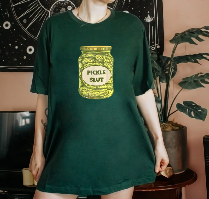 Pickle Slut Shirt, Canned Pickles Shirt, Pickle Lovers, Pickle art, Pickle Print, Great Gift Ideas Men Women