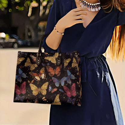 Butterfly Leather Bag Butterfly Galaxy Glow