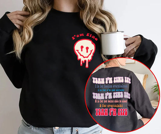 yeah im fine sweatshirt  Im fine tshirt  country music  Hoodie Unisex Tshirt Trending shirt  Iâ€™m Fine Sweater Yeah Im fine Crewneck