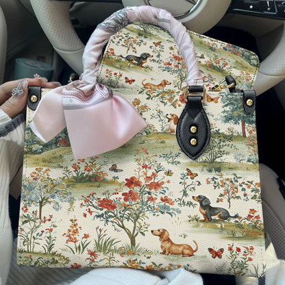 Dachshund Leather Bag The Gentle Garden