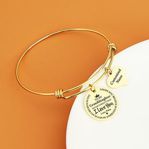 Nana To Granddaughter - I Love You Customized Name Bracelet