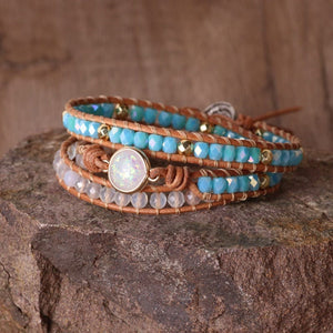 Grandma To Granddaughter - Proud Of The Woman Crystal Beaded Bracelet