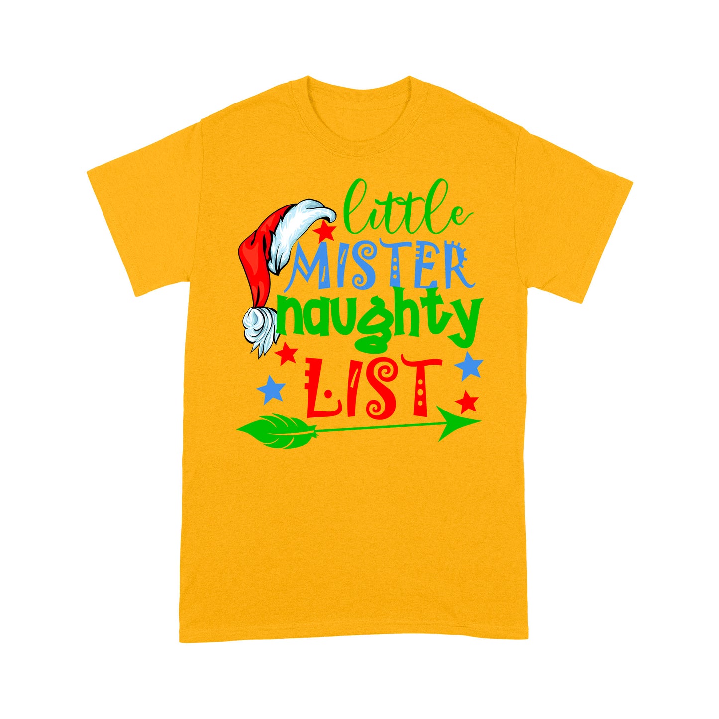 Little Mister Naughty List Funny Christmas Gift  Tee Shirt Gift For Christmas