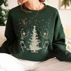 Christmas Skeleton Shirt, Christmas Sweatshirt, Christmas Shirt, Christmas Sweatshirt Cute, Christmas Winter Sweatshirt