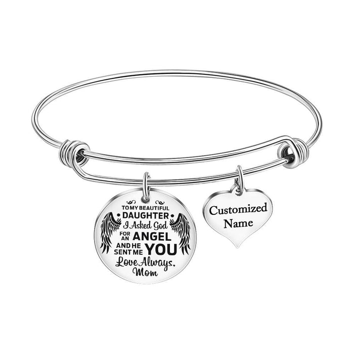 Mom To Daughter - Love Always Customized Name Bracelet