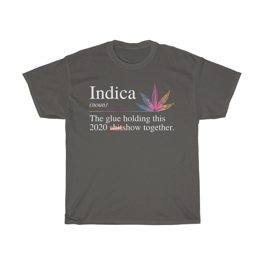 Indica sainmhíniú greannmhar Tee cadáis trom unisex