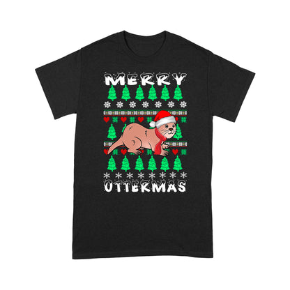 Frohe Ottermas Lustige Weihnachten Otter Liebhaber Geschenk T-Shirt Geschenk für Weihnachten