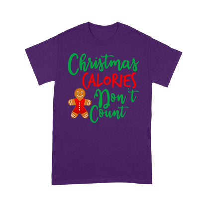Weihnachtskalorien zählen nicht lustige Cookies T-Shirt Geschenk für Weihnachten