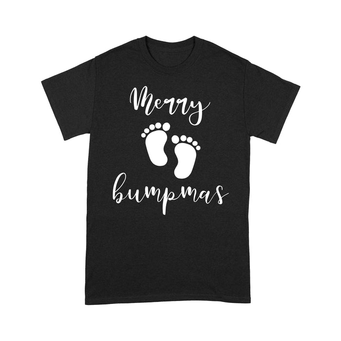 Funny Pregnancy Reveal Announcement Merry Bumpmas Christmas  Tee Shirt Gift For Christmas