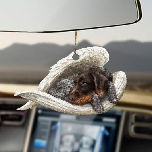 German Wirehaired Pointer Sleeping Angel German Wirehaired Pointer Lover Ornament - Best gifts your whole family