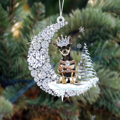 Chihuahua Diamond Moon Merry Christmas Ornaments Christmas Gifts - Best gifts your whole family