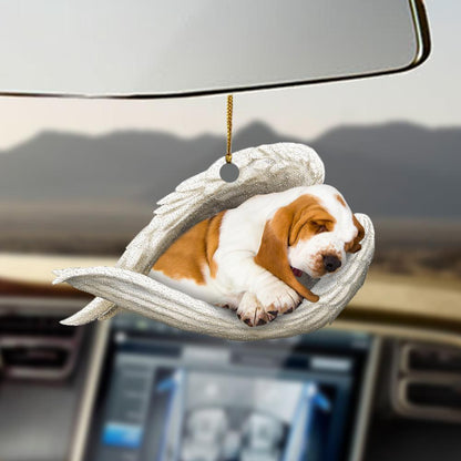 Basset Hound Sleeping Angel Basset Hound Lovers Dog Lovers Ornament - Best gifts your whole family