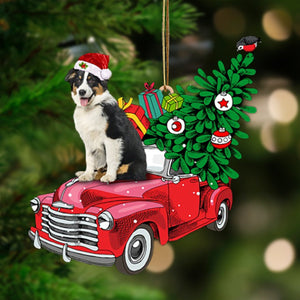 Australian Shepherd 2-Pine Truck Hanging Ornament - Best gifts your whole family